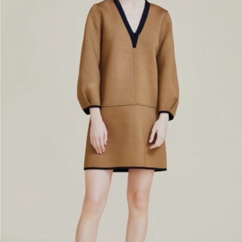 Lela Rose Pearl Jersey Reversible Tunic Dress